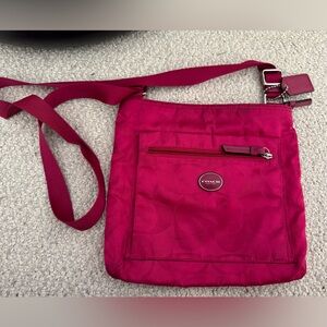 Coach Fuchsia Crossbody Bag
